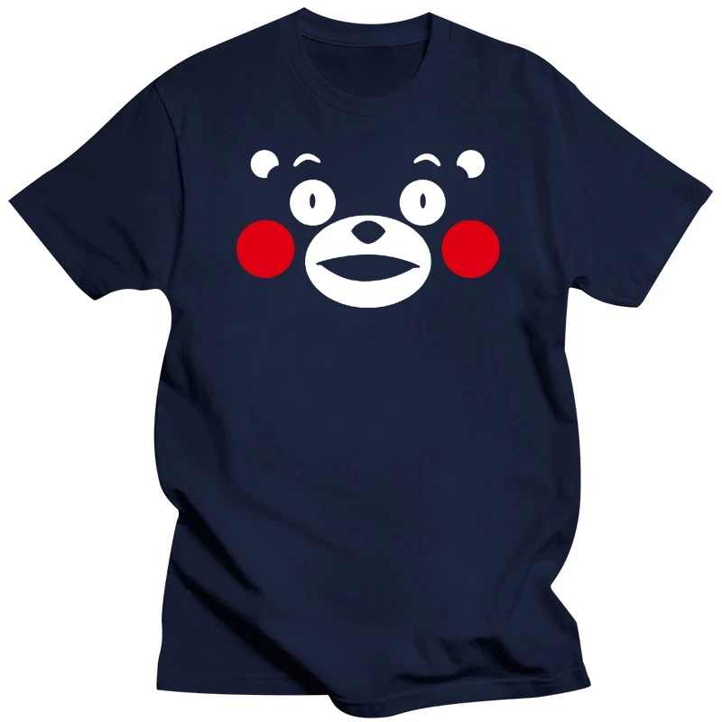 KUMAMON Japan Anime Lovely Bear Short Sleeves Black Unisex Tee T-shirt Costume