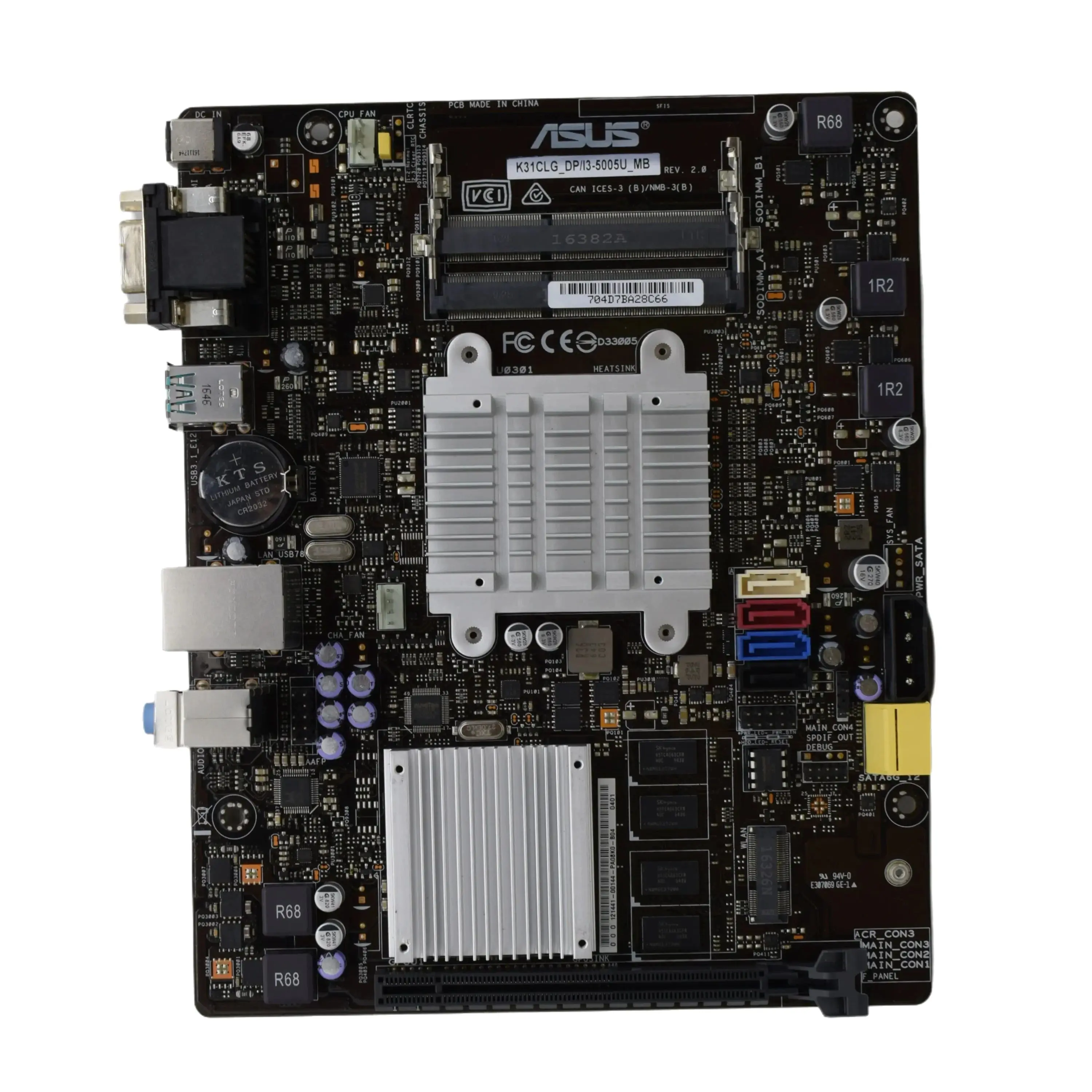 ASUS K31CLG DP/I3-5005U 마더보드 AM4 DDR3 RAM 메모리 I3-5005U CPU X89 AM4 마더보드 컴퓨터 액세서리 마이크로 ATX 중고
