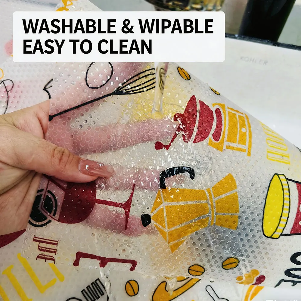 Budget Friendly Non Sticky Drawer Protector Thick EVA Waterproof Easy Trim Reusable Shelf Mat for Balcony Closet Desk Organizer