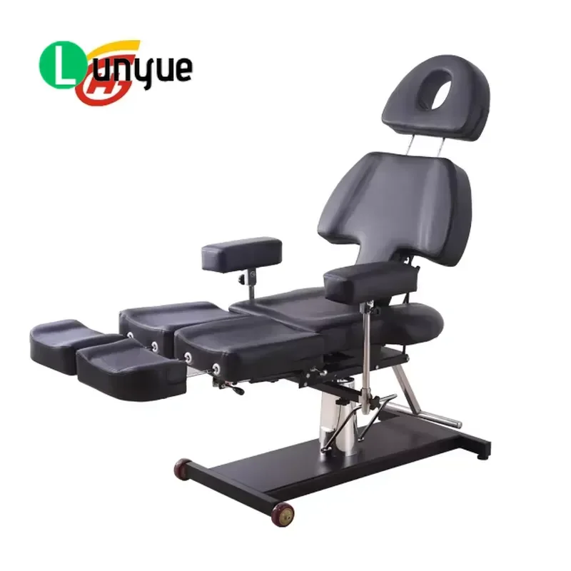 Hydraulic Tattoo Bed Chair Black High Quality Adjustable Tattoo Furniture for Tattoo Studio Spa Comfortable Durable