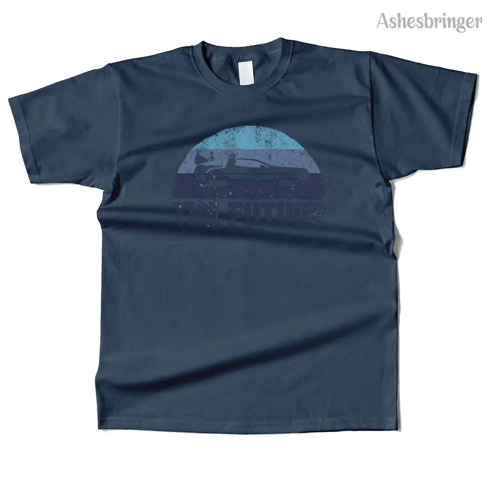 تي شيرت رجالي من القطن The Future is Back برسومات الشارع كاجوال للرجال والنساء #3