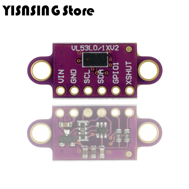 VL53L0X Time-of-Flight (ToF) Laser Ranging Sensor Breakout 940nm GY-VL53L0XV2 Laser Distance Module I2C IIC 25MM*10.7MM