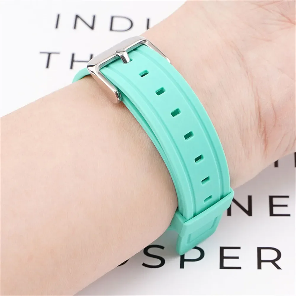 Strap for Casio F-91W F-84 F-105/108 A-158/168 AE-1200/1300 Men Women Colorful TPU Silicone Watch Band Bracelet Accessories 18mm