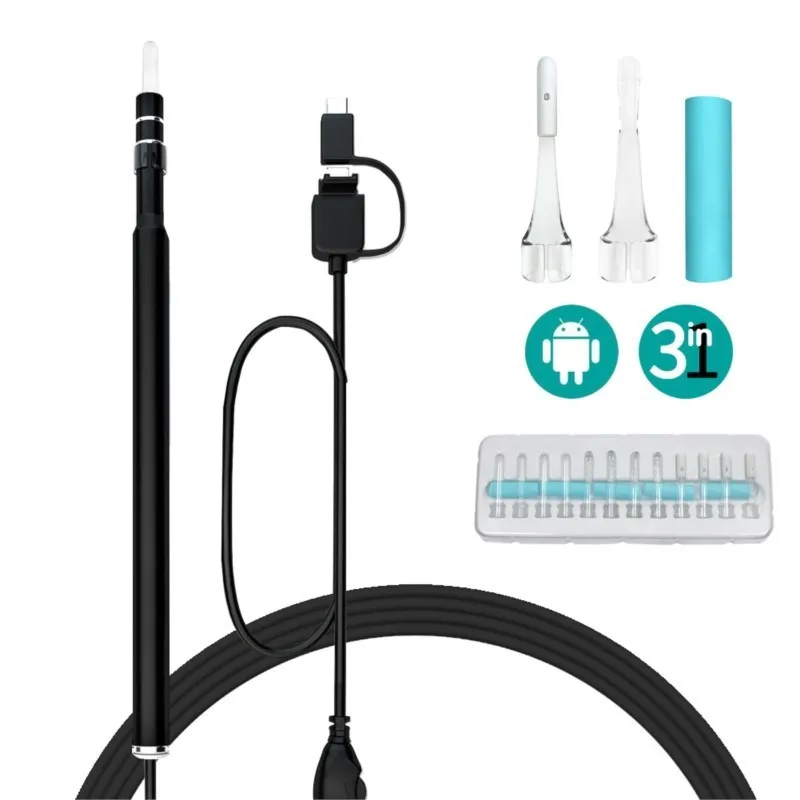Visual Ear Scoop Endoscope 30W High-definition Pixel Can Be Connected To Computer Mobile Phone Endoscope