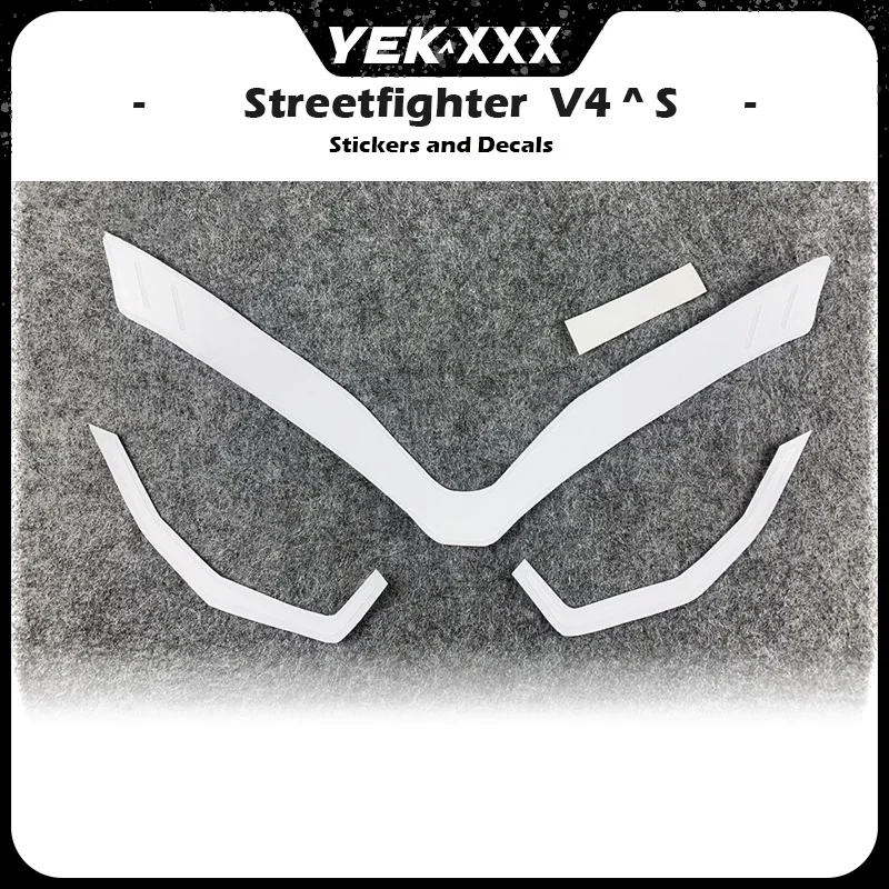 

Motorcycle Fairing Shell Sticker Decal - Lines & Headshell Hood Decals V4 V4S For Ducati Streetfighter V4 V4S