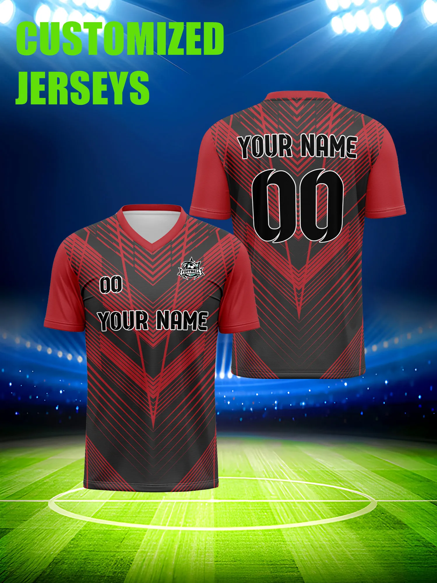 

Футбольная форма на заказ с индивидуальным изображением, номером и именем, подарок на праздник, день рождения, для фанатов.