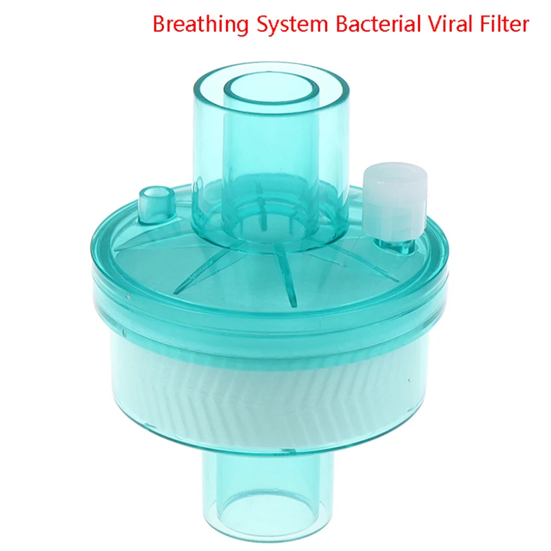 (HS) Filtros desechables para sistema de respiración Filtro de bacterias Accesorios para ventiladores HME HEPA Intercambiador de calor y humedad