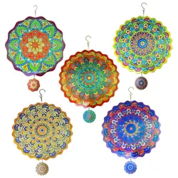 Large Wind Spinners Outdoor Garden Hanging Ornaments Kinetic Metal Sculpture Spinner Chimes Mandala Yard Decoration Luxury Gift