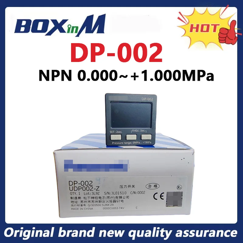 

100% New original manometer DP-002 Digital vacuum negative pressure sensor
