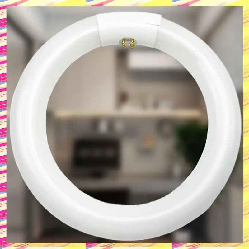 ABJJ 2Pcs FC8T9/CW Circular Fluorescent Light Bulb,8Inch Round T9 22W Circline Bulbs Replacement For Circle Ceiling Fixture