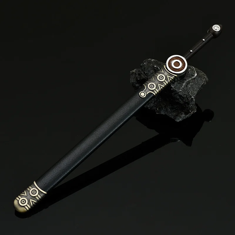 22 cm série de tv periféricos mu lang sol-lua espadas gêmeas armas modelo ornamentos de mesa colecionáveis presente criativo para amigo brinquedo