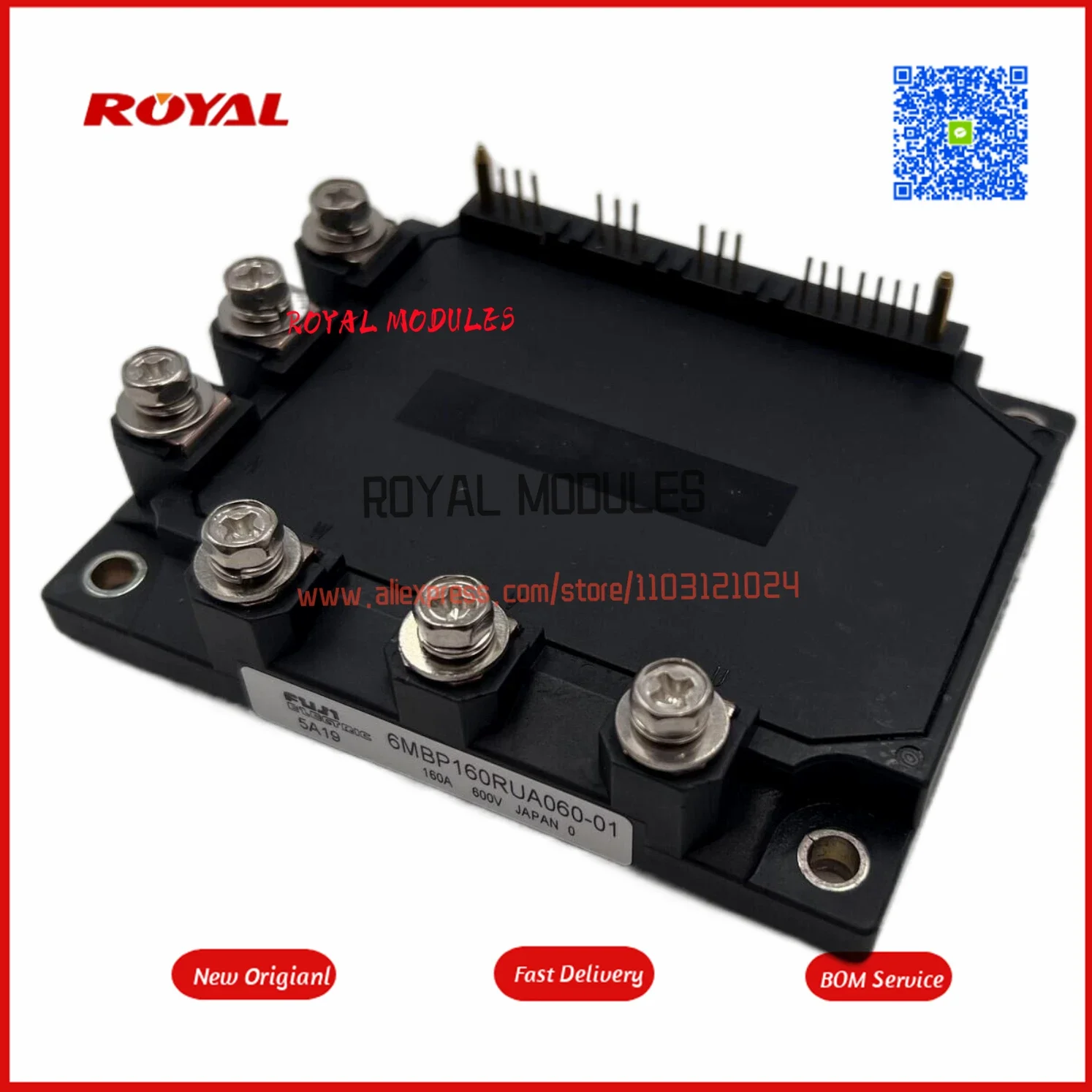 Novo módulo 6MBP160RUA060-01 A50L-0001-0374