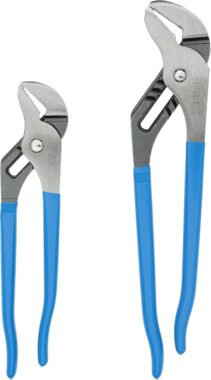 

2-Piece Tongue and Groove Pliers Set, 9-1/2-Inch and 12-Inch, Ideal for DIY and Professional Use