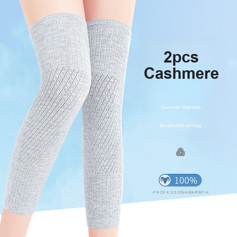 Cashmere Knee Pads Warm Knee Sleeves for Summer Use Air Conditioned Room Dancing and Sports for Cold Protection