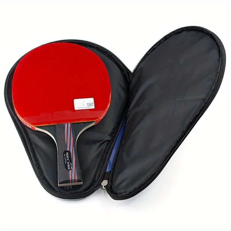 1pc Professional Oxford Table Tennis Racket Case With Outer Zipper Bag For Table Tennis Balls Table Tennis Accessories