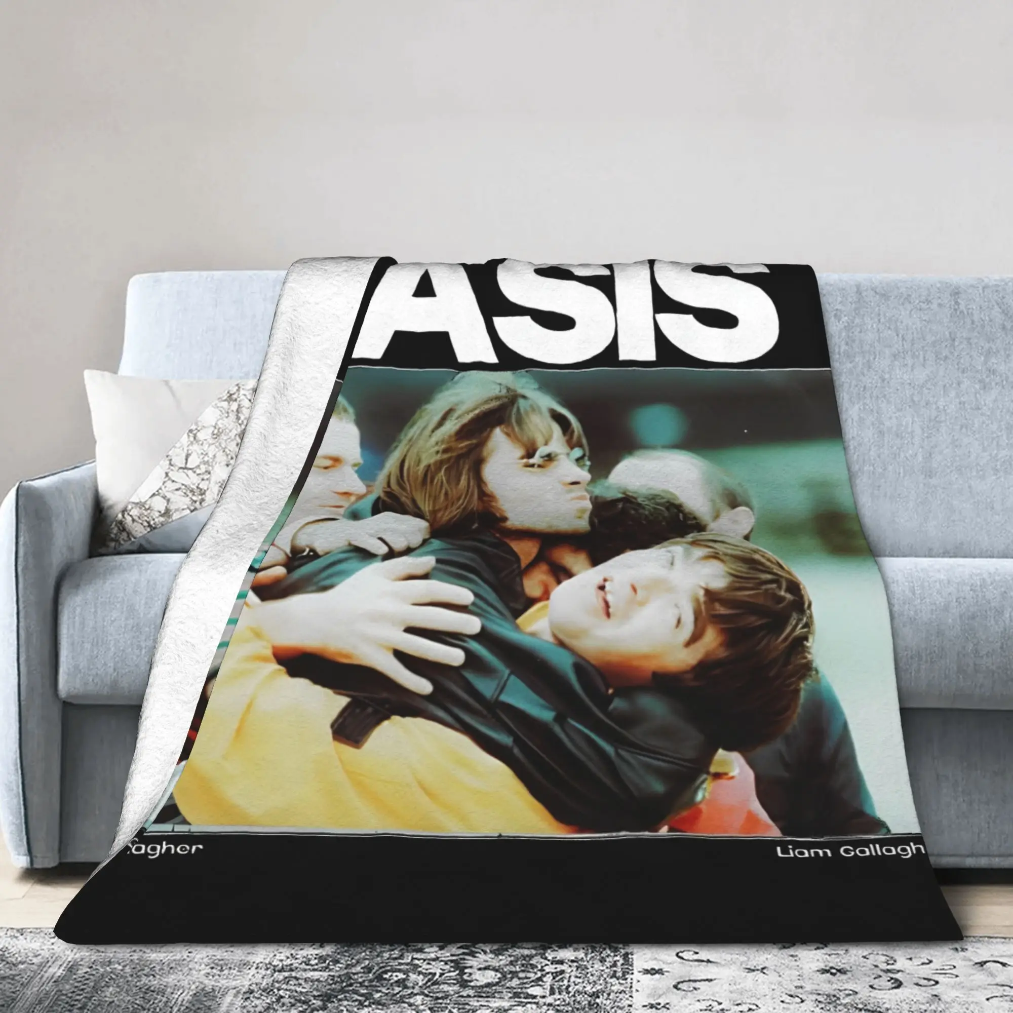 O-Oasis 90's Rock Band Fleece Throw Blankets  Blankets for Bedding Outdoor Soft Quilt