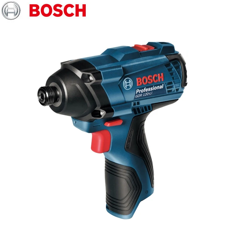 Bosch Gdr 120-li Motorista de Impacto sem Fio Chave de Fenda Elétrica Recarregável Ferramenta Elétrica Chave Bare Machine 100nm 12v