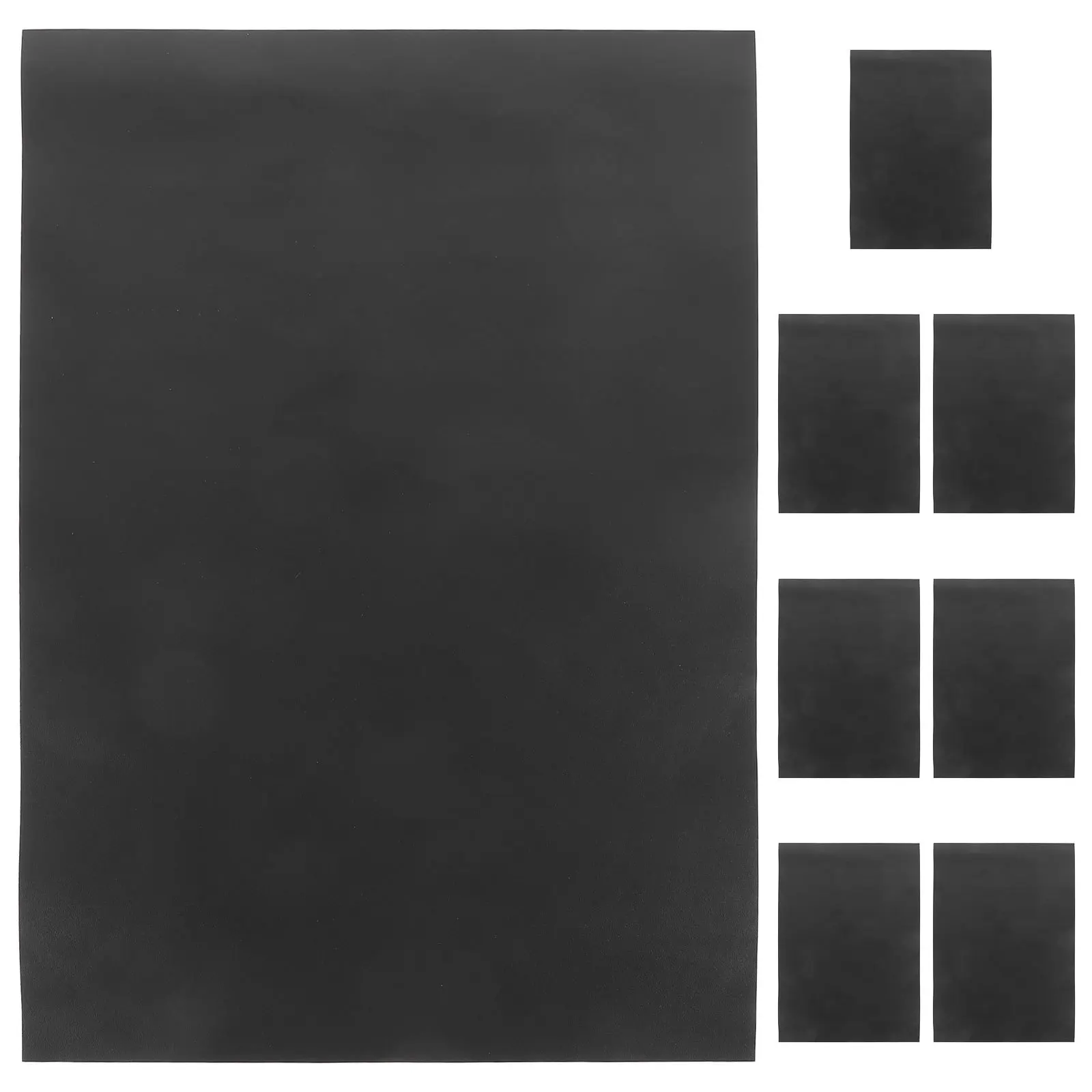 ملصق سبورة سوداء قابل للمسح الجاف مكون من 8 أوراق شارات جدارية قابلة لإعادة الاستخدام للمنزل والمكتب والفصول الدراسية ولوحة رسائل رسم لزجة