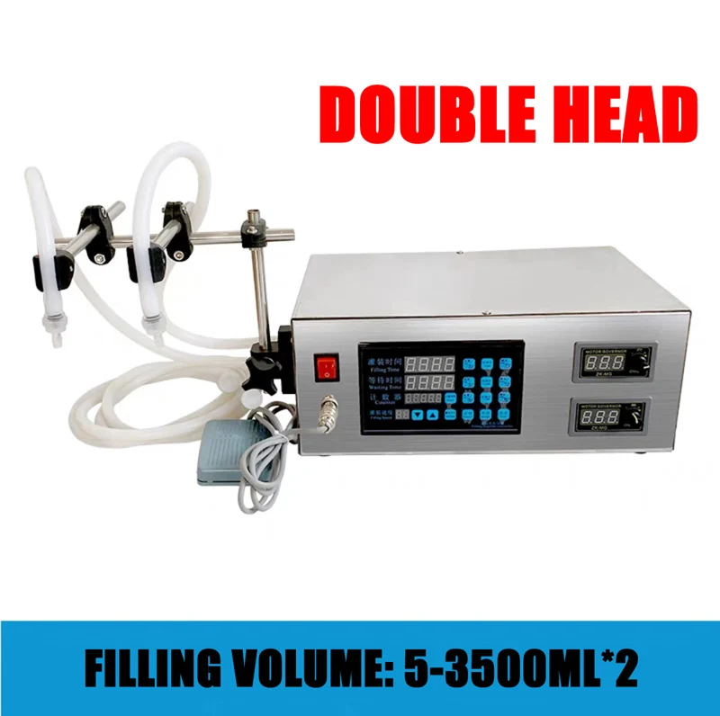 5-3500ml vulmachine met digitale besturing, pomp voor het vullen van dranken, melk, water, olie, parfumflessen en andere vloeistoffen.