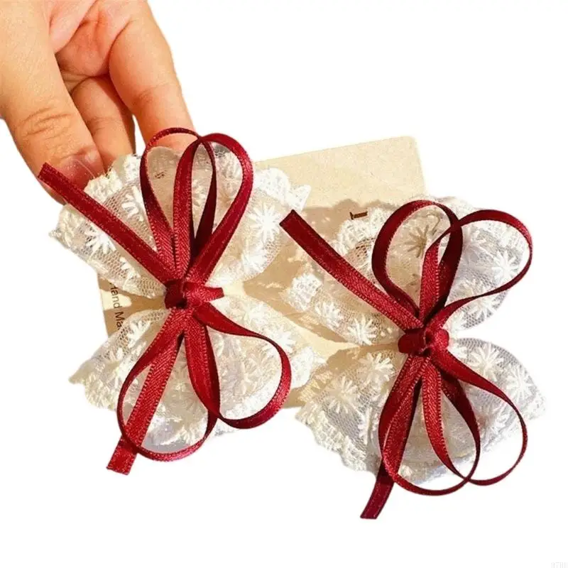 97be clips arcos cinta encaje elegante para recién nacidos Mecanismo seguro adornos para cabello para