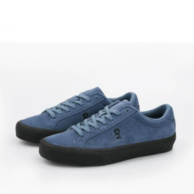 Joiints Designer Skate Shoes For Skateboarding Unisex Suede Leather Blue Trainers  Rubber Sole Sport  Walking Casual  Shoe