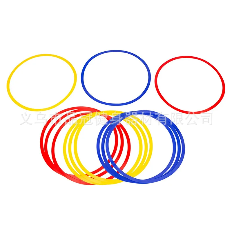 10pcs 28 38cm Portable Round Circular Agility Ring for Indoor Outdoor Football Basketball Badminton Step Training Sport Bendable