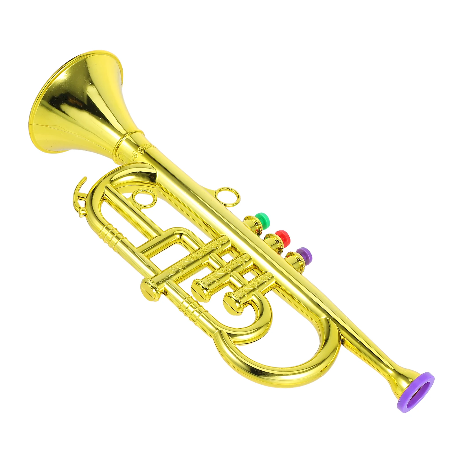 Giocattoli musicali per bambini Tromba per bambini Mini trombe tascabili per ragazzi Strumento in plastica a tre sezioni per bambini