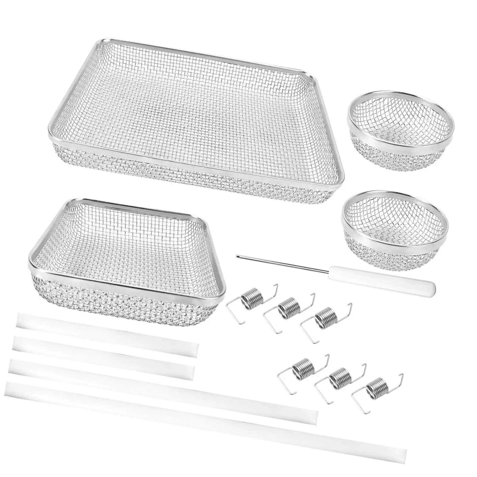 RV Furnace Vent Cover Stainless Steel Mesh Ventilation with Installation Tool Versatile Easy Installation Water Heaters Vents