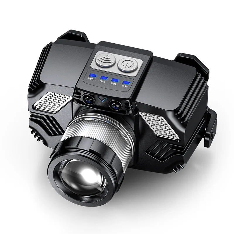Led Flashlight High Pontence Headlamp Camera Modeling Led USB Rechargeable Head Torch Ultra Mini Fishing Outdoor Headlight