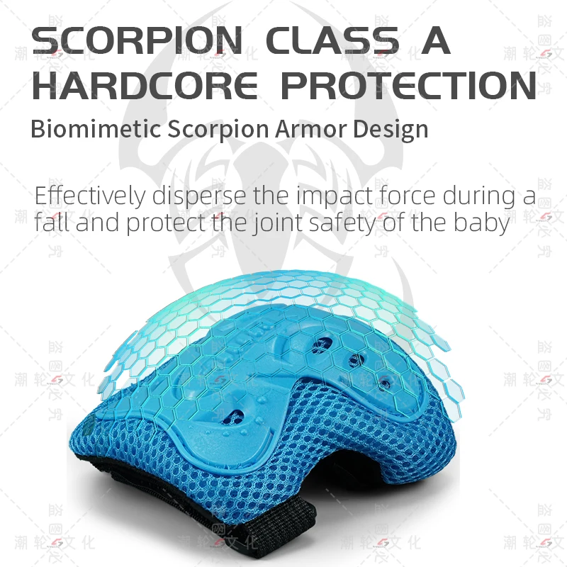 مجموعة معدات الحماية للأطفال وسادات الركبة للأطفال من سن 3 إلى 10 سنوات وسادة الركبة والكوع مع واقي المعصم 3 في 1 للتزلج وركوب الدراجات #2