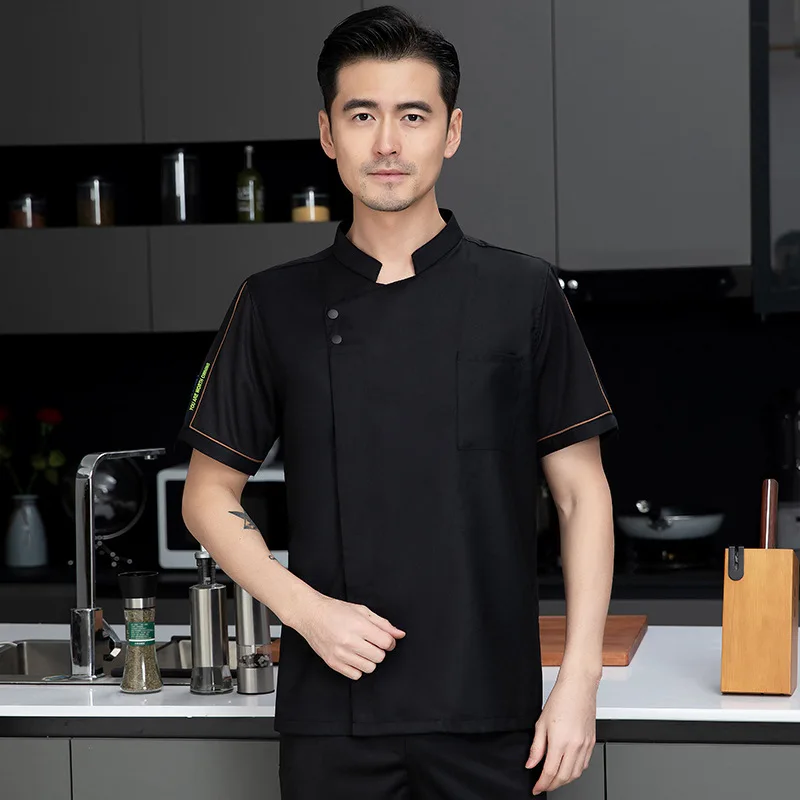 Cantina Hot Pot restaurante Chef uniforme de trabajo verano manga corta malla fina transpirable Hotel cocina panadero ropa de trabajo