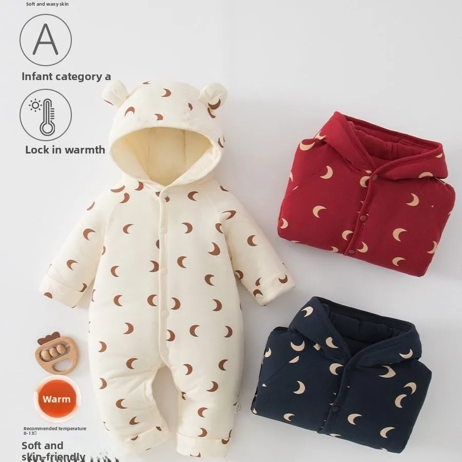 2026-baby-newborn-jumpsuit-warm-thick-autumn-winter-suitable-for-outdoor-baby-bodysuits-cotton-clothes-newborn-clothing