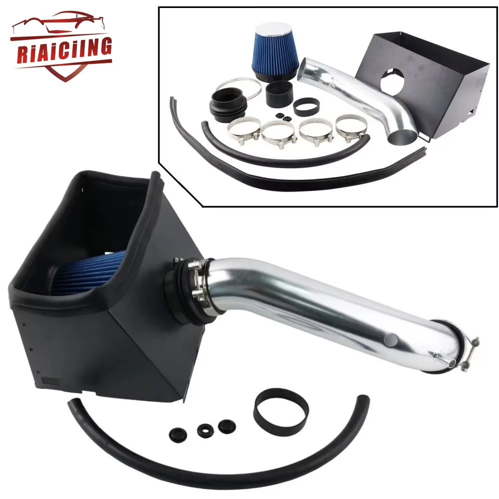 

Фильтр впускной трубы холодного воздуха, теплозащитный экран, синий, красный для 02-08 Dodge Ram 1500 2500 4,7 л 5,7 HEMI, детали двигателя системы воздухозаборника