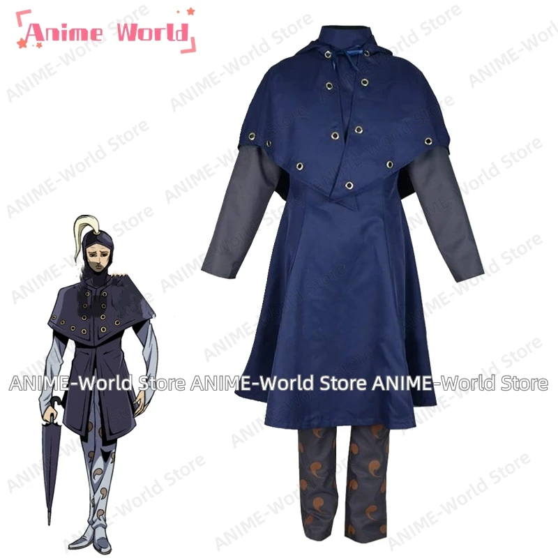 

《Custom Size》Anime STEEL BALL RUN Men's Steel Ball Run Blackmore Cosplay Costume Halloween