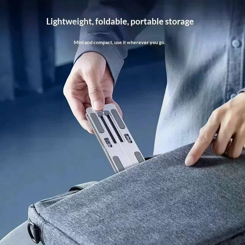 Laptop Stand Metal Material Foldable Portable Laptop Heighten Laptop Holder Bracket Notebook Stand
