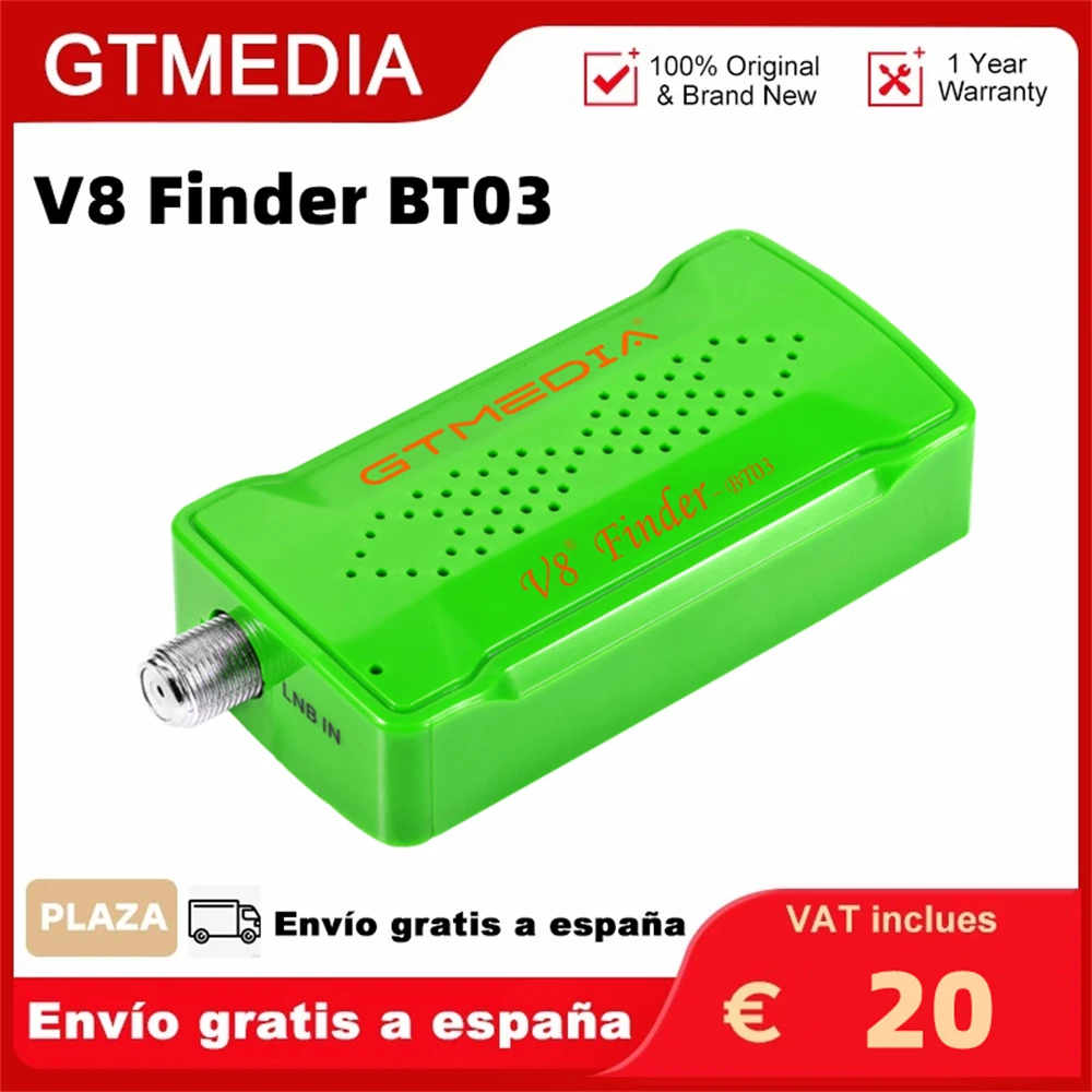 GTMEDIA V8 Finder BT03 Digital Satellite Finder DVB-S/S2 1080P Better Than Satlink Ws-6933 6906 6916 Support Android/IOS System