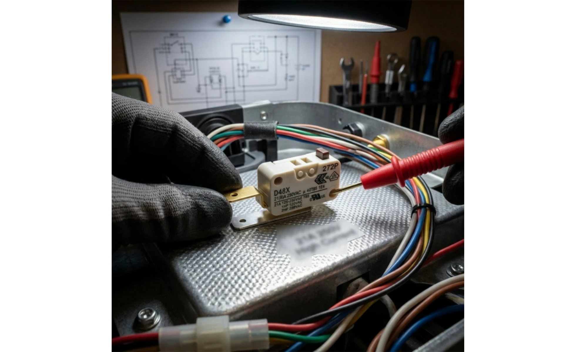 Microswitch with Actuator Compact Rectangular Microswitch Limit Switch Snap Action Mechanical for Technicians, Control Panels Microswitch with Actuator Compact Rectangular Microswitch Limit Switch Snap Action Mechanical for Technicians, Control Panels