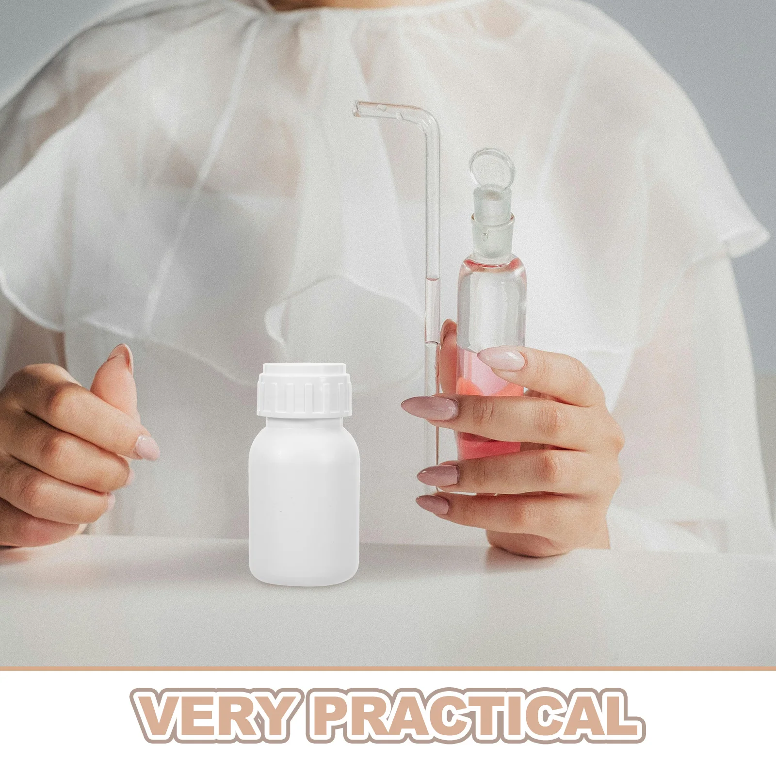 12pcs Thick Wall Fluorinated Reagent Bottle 50Ml Hdpe Chemical Resistant Lab Container Leakproof Screw Cap For Solvent Storage