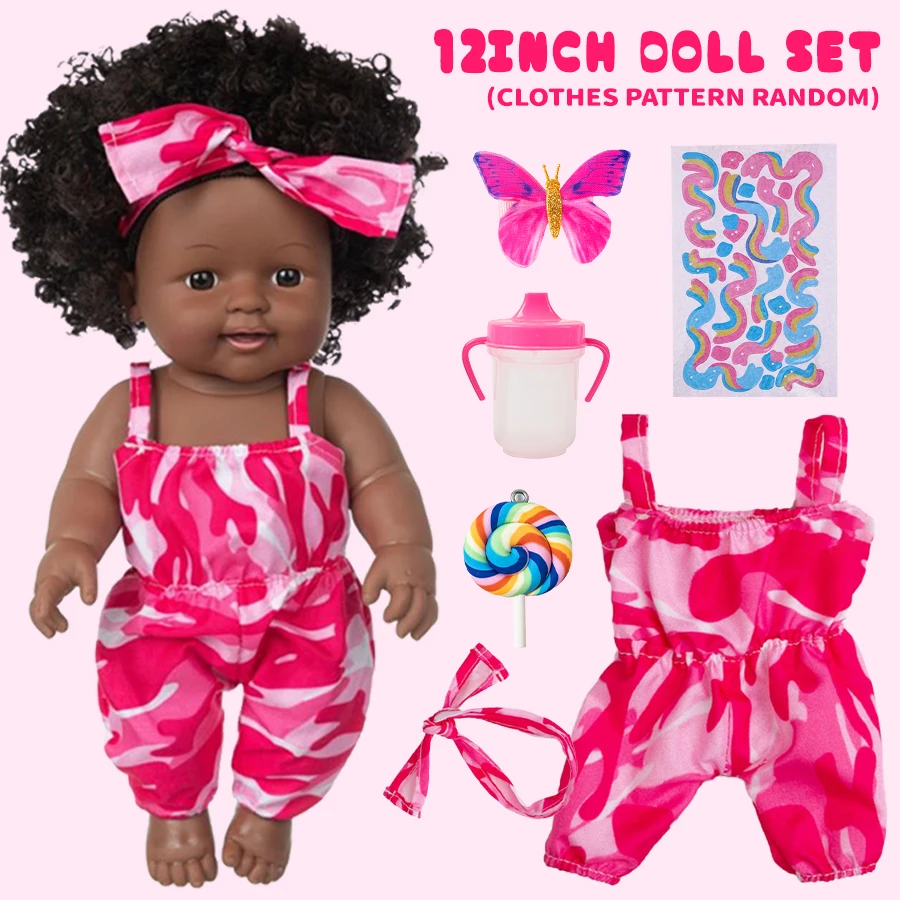 Muñecas Idol de 12 pulgadas/30cm, biberón, piruleta, muñeca americana, muñeca Reborn, juguetes para niñas, muñeca suave y realista para dormir, muñeca calmante