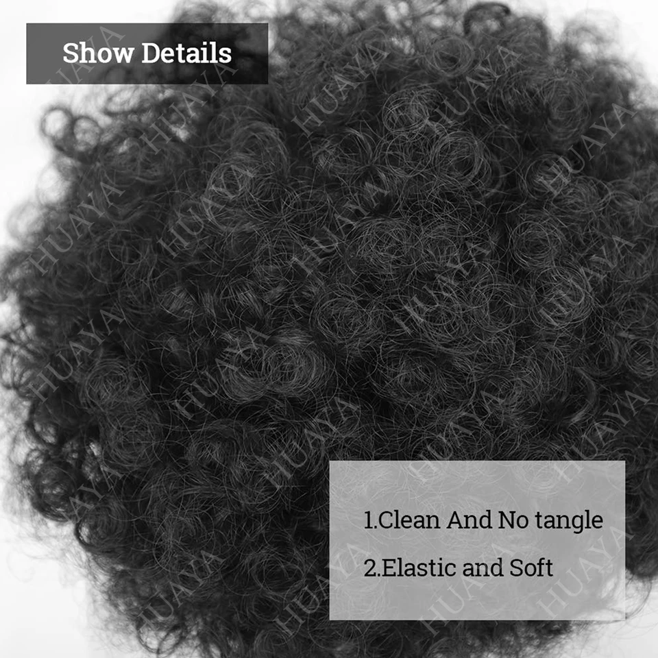 الأفرو نفخة الرباط ذيل حصان الرجعية غريب مجعد ذيل حصان شعر مستعار كليب في كعكة شعر مستعار للنساء تطويلة شعر من الألياف