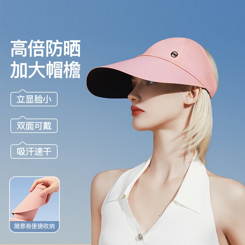 UPF50+Sunscreen Hat, Outdoor Running Sports, Fishing Uv Protection Wide Eave Large Eave Sunshade Tennis Duck Tongue Hat,D132