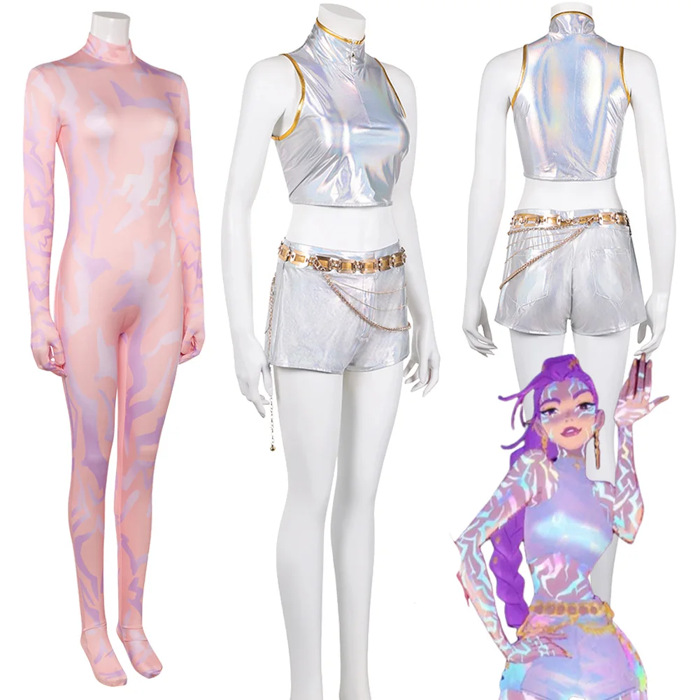 

2025 мультфильм «Охотник на демонов» KPop, косплей, Rumi Zoey, топ, брюки, комбинезон, тканевый комбинезон для женщин, карнавальные костюмы для ролевых игр на Хэллоуин, наряды