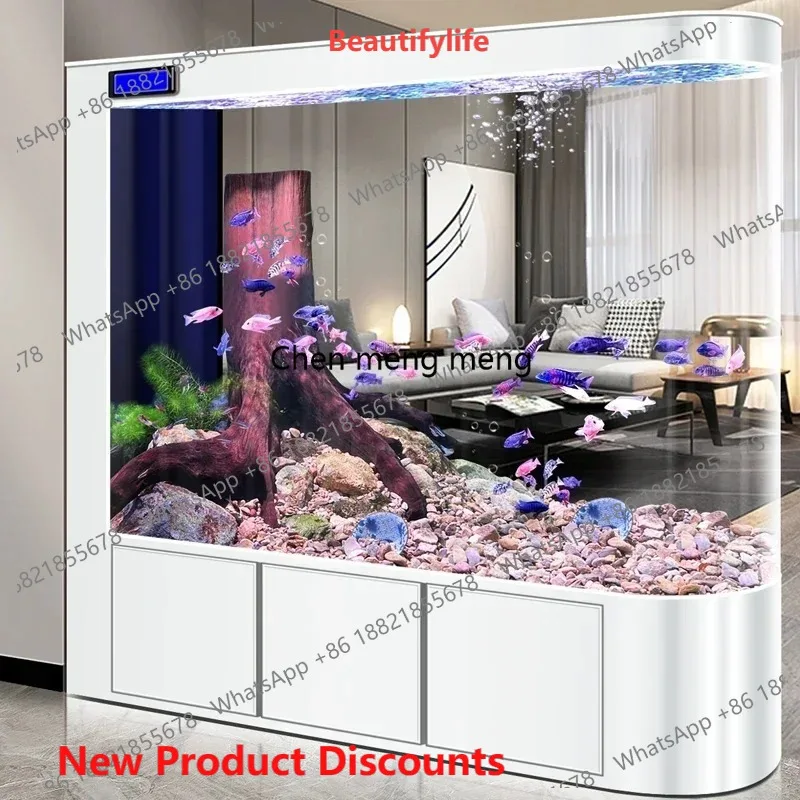

M53 Originality Glass Aquariums Fish Tanks Multifunction Arowana Nordic Aquariums Cabinet Simple Design Pet Products Acquario