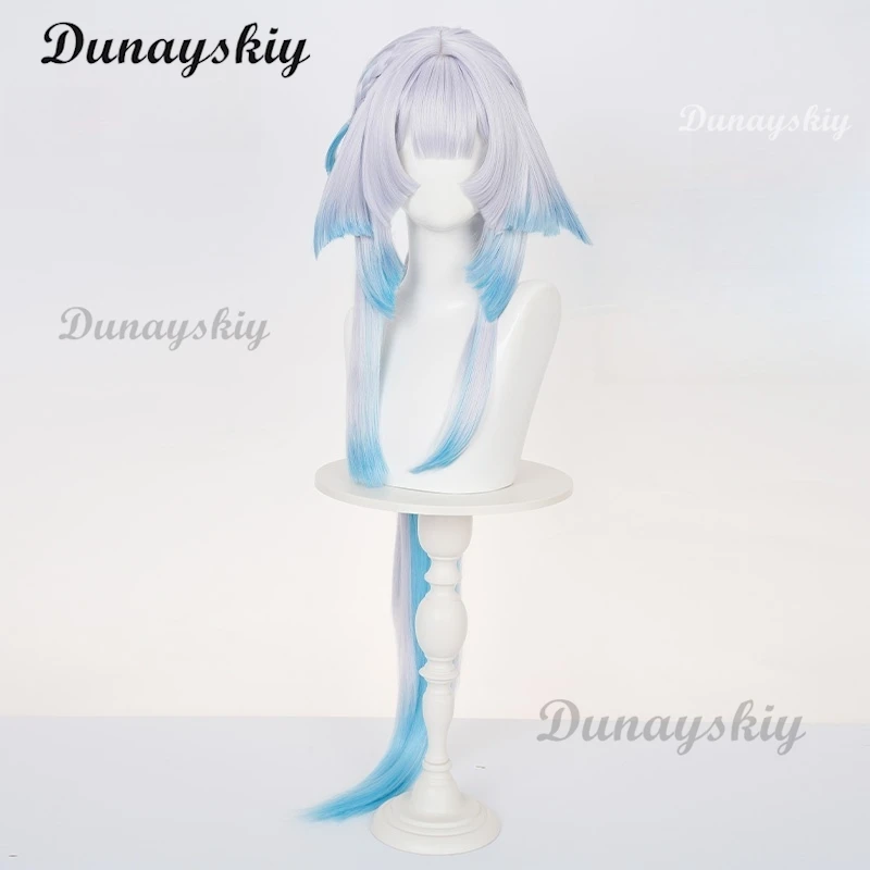 Juego Honkai Star Rail Cerydra peluca de Cosplay Color degradado pelo a juego para mujeres y hombres accesorios de fiesta de Carnaval de Halloween