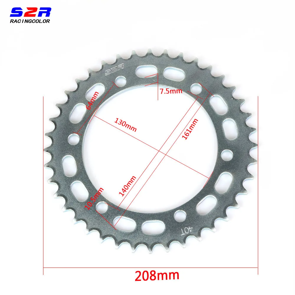 Motorcycle 40T Rear Sprocket Driven For HONDA FALCON NX400 NX 4 XR 400 NX4 15T Front Sprocket Drive 15 Tooth Off Road Bike