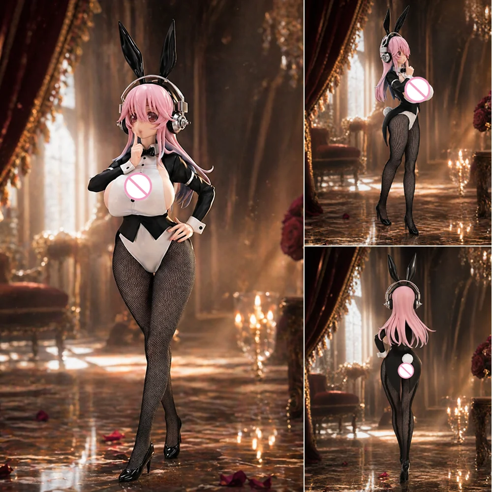 

1pc Super Sonico New Bunny Girl Ver. Figure Model, Aesthetic Desk & Car Decor, Anime Collectible Ornament, ideal Holidays Gift.