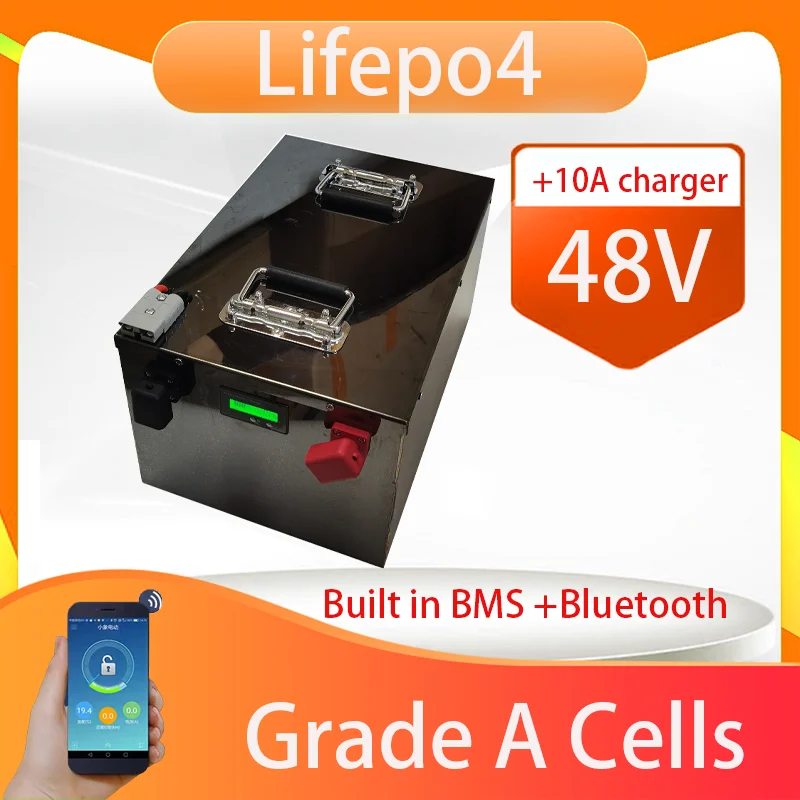 

48V 100Ah Lifepo4 Battery 50Ah 150Ah 200Ah 250Ah 300Ah 400Ah 500Ah for 5KW 10KW Inverter Solar Photovoltaic System Off-Grid