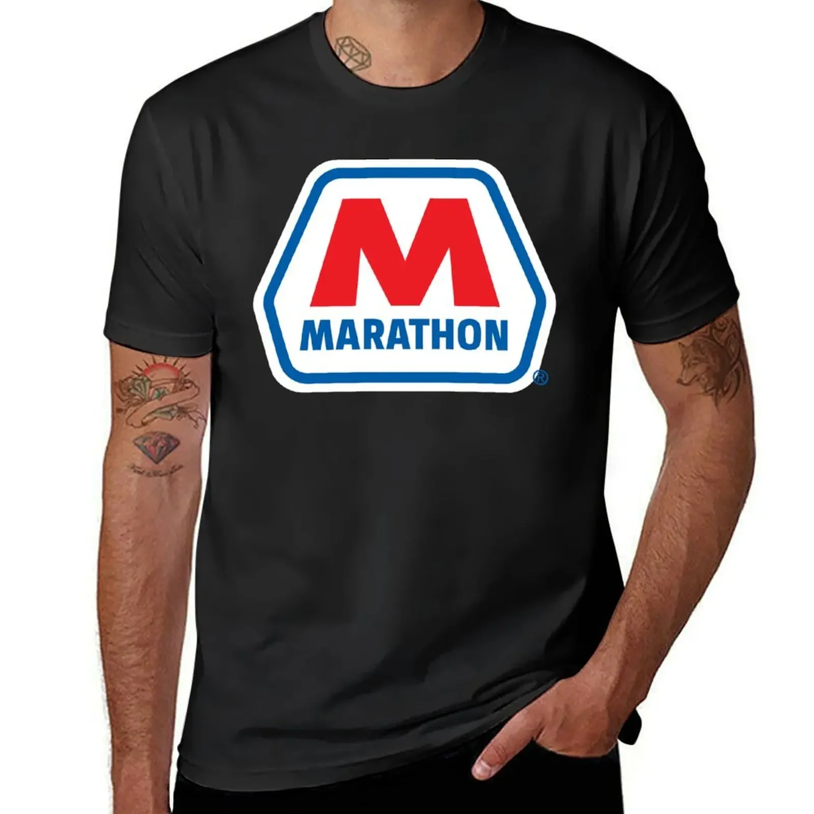 Marathon OIL RACING LUBRICANT seghosamdes T-Shirt designer shirts summer tops custom shirt t shirt men