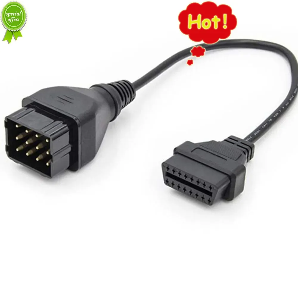 

OBD2 Connector Adapter Truck Cable For GAZ 12Pin To OBD2 16Pin Connectorfor GAZ 12 Pin Male To 16pin Female