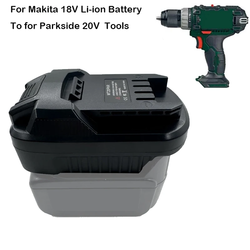 For Makita 18V Li-ion Battery Converter To for Parkside 20V Li-ion Battery Power Tools Use MT20PAR Battery Adapter